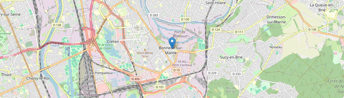 Bonneuil-sur-Marne - Carte