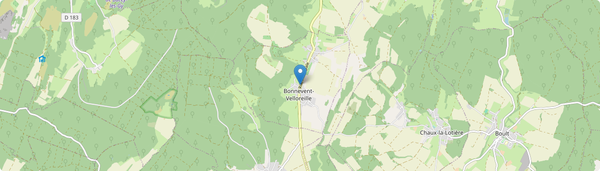 Bonnevent-Velloreille - Carte