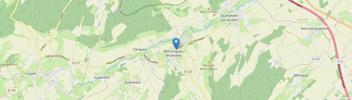Bonningues-lès-Ardres - Carte