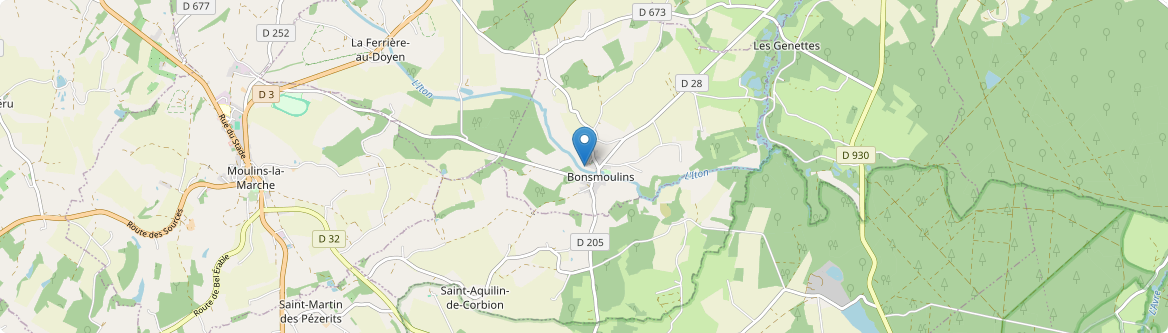 Bonsmoulins - Carte