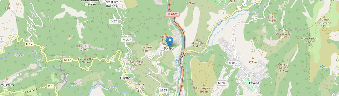 Bonson - Carte