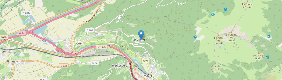 Bonvillaret - Carte