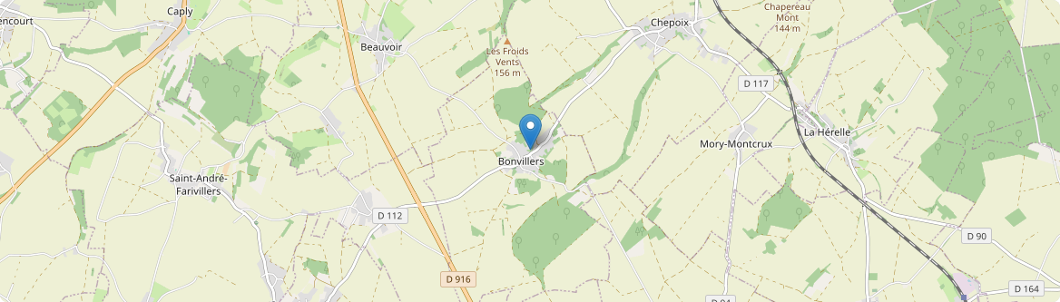 Bonvillers - Carte
