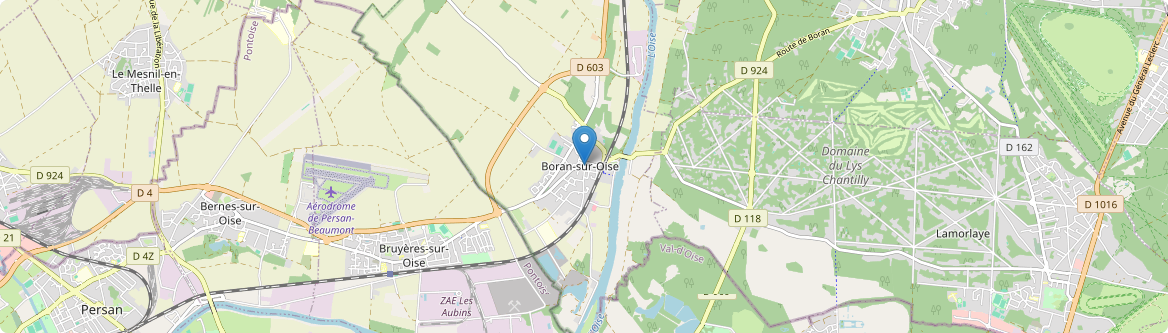 Boran-sur-Oise - Carte