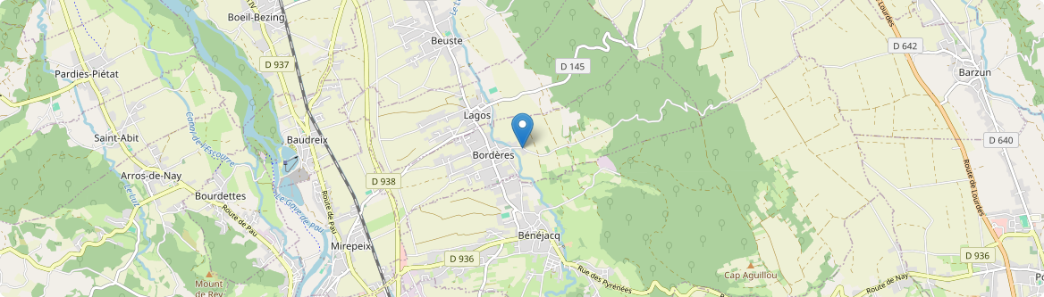 Bordères - Carte