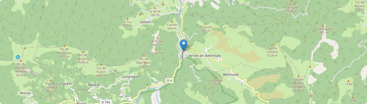 Bordes-Uchentein - Carte
