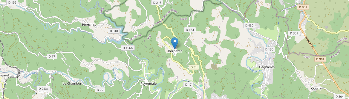 Bordezac - Carte