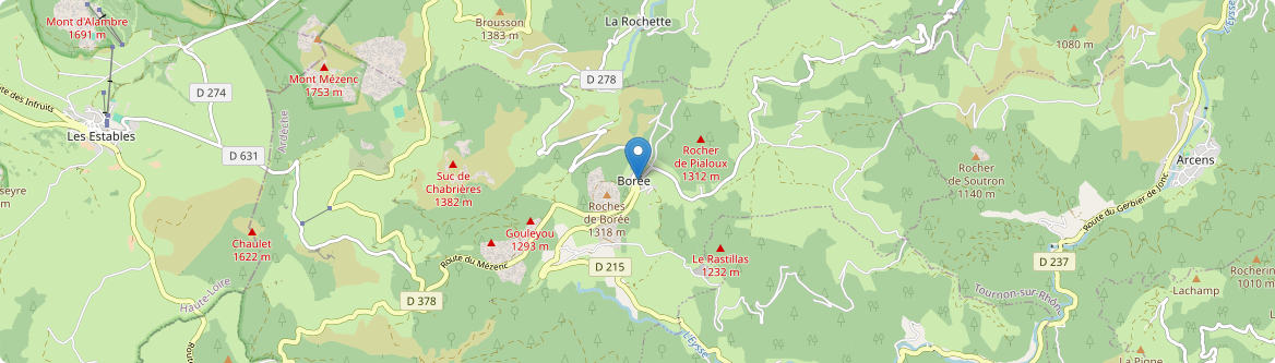 Borée - Carte