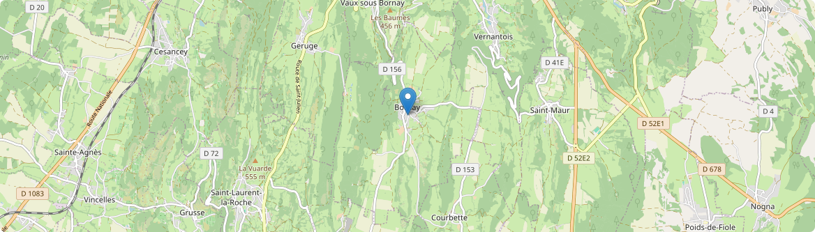 Bornay - Carte