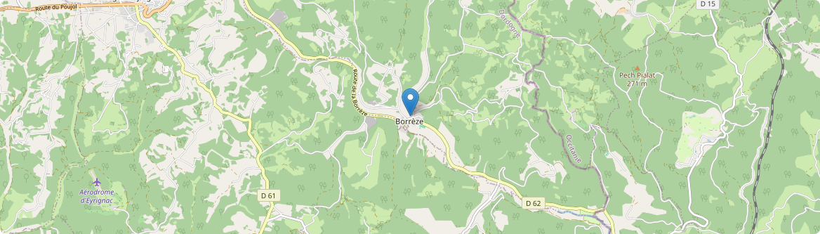 Borrèze - Carte