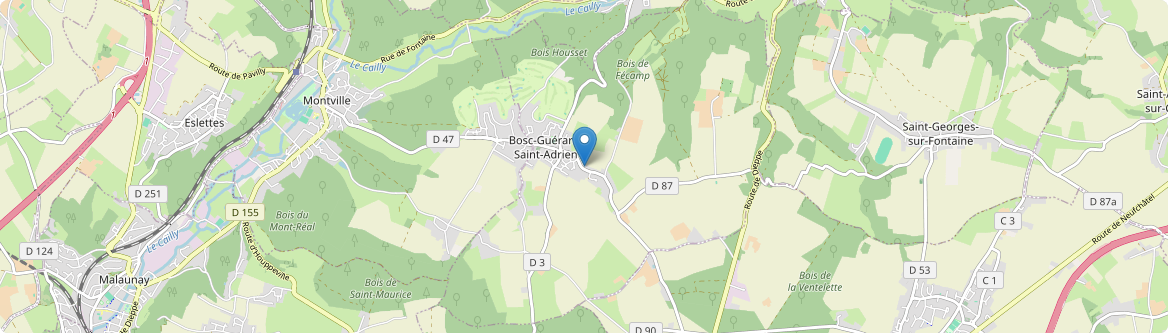 Bosc-Guérard-Saint-Adrien - Carte