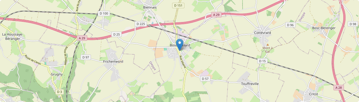 Bosc-le-Hard - Carte