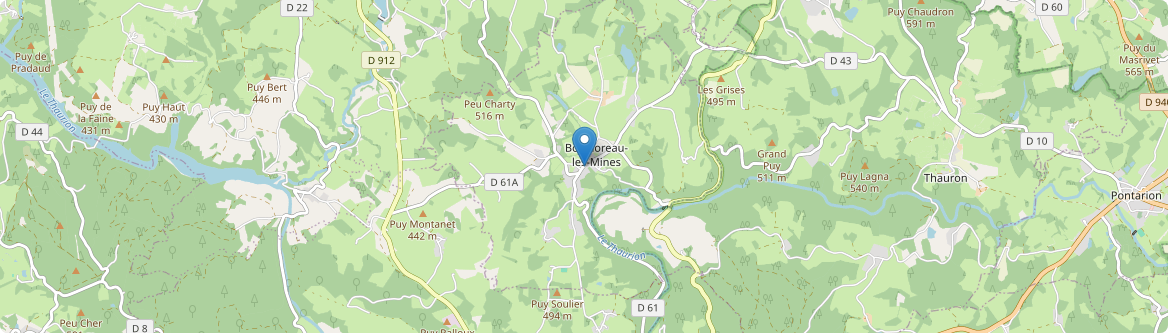 Bosmoreau-les-Mines - Carte
