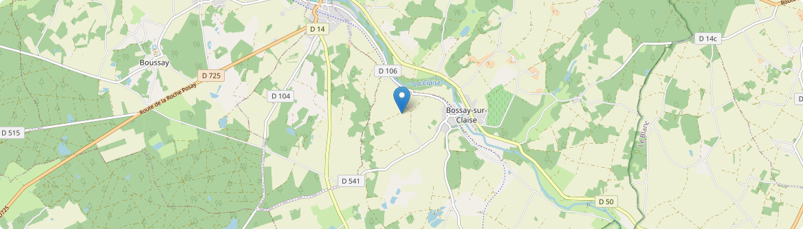 Bossay-sur-Claise - Carte