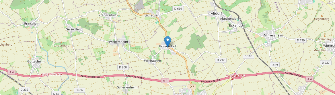 Bossendorf - Carte