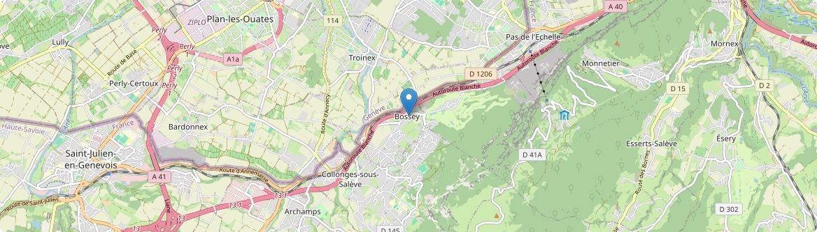 Bossey - Carte
