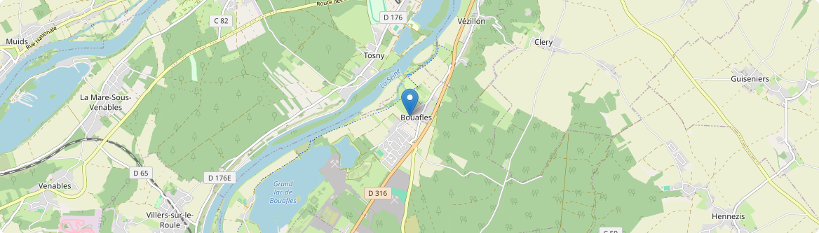 Bouafles - Carte