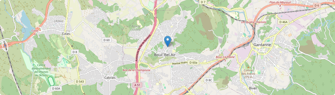 Bouc-Bel-Air - Carte