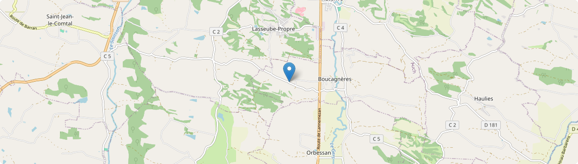 Boucagnères - Carte