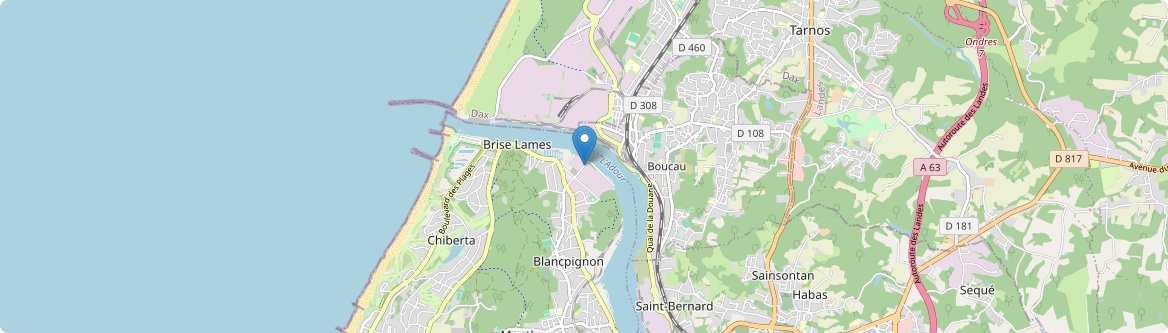 Boucau - Carte
