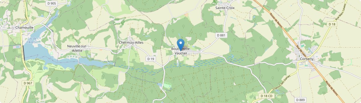 Bouconville-Vauclair - Carte