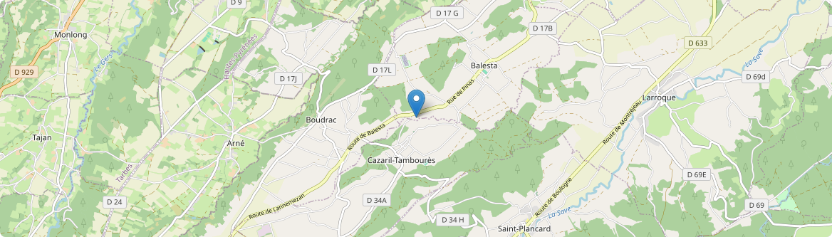 Boudrac - Carte