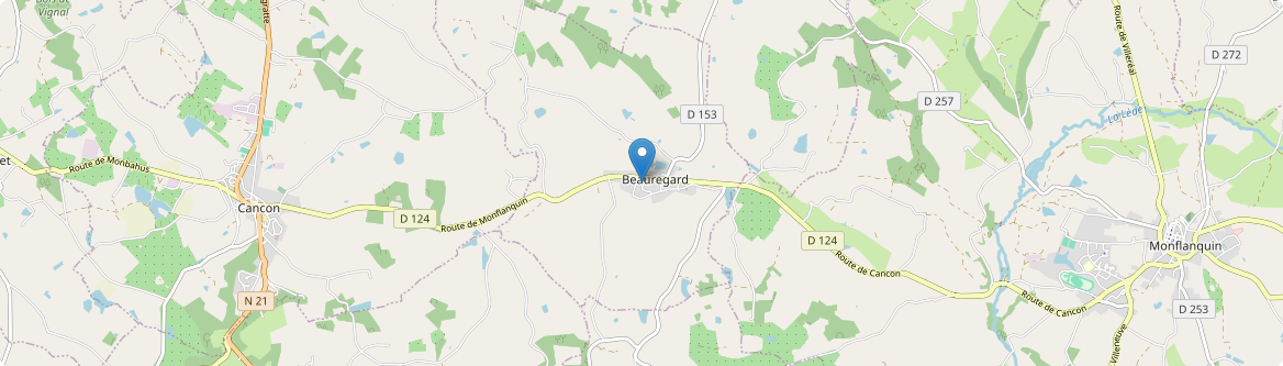 Boudy-de-Beauregard - Carte
