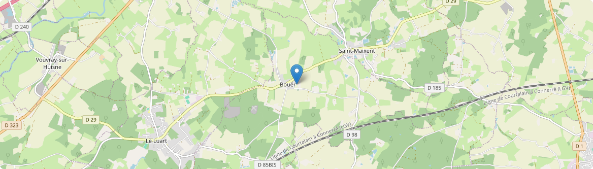 Bouër - Carte