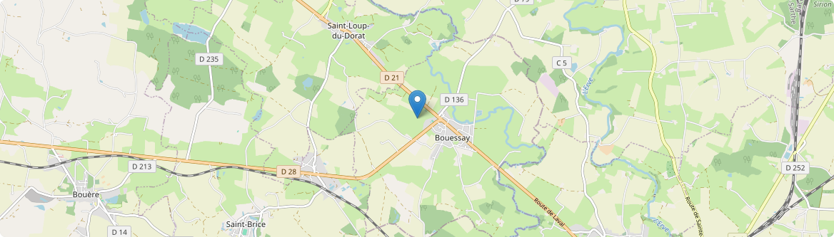 Bouessay - Carte