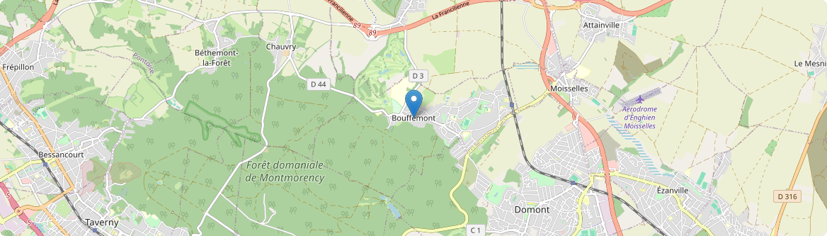 Bouffémont - Carte