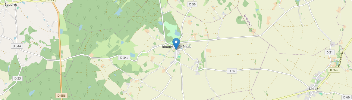 Bouges-le-Château - Carte
