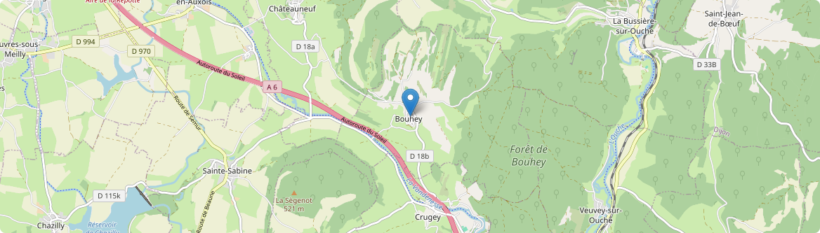 Bouhey - Carte