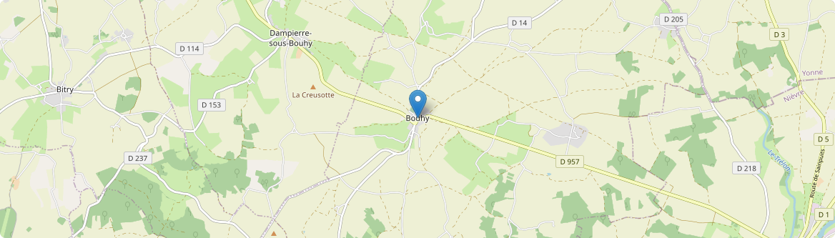 Bouhy - Carte