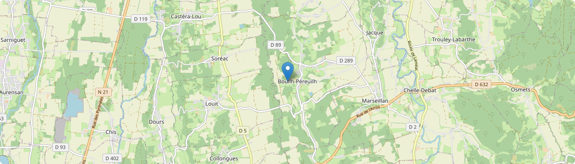 Bouilh-Péreuilh - Carte