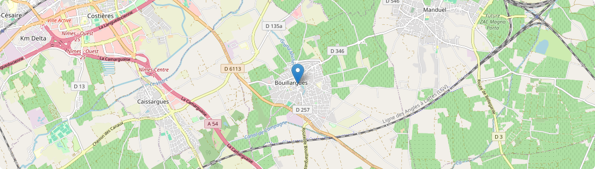 Bouillargues - Carte