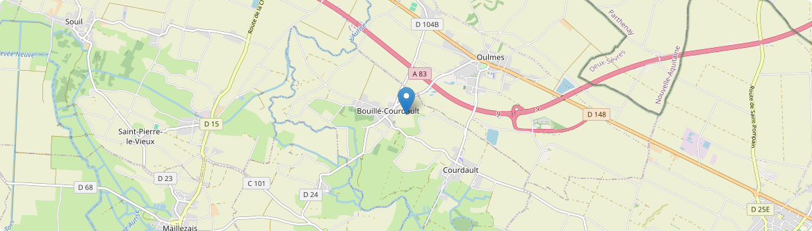 Bouillé-Courdault - Carte
