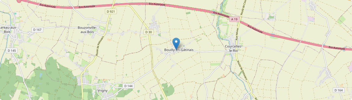 Bouilly-en-Gâtinais - Carte