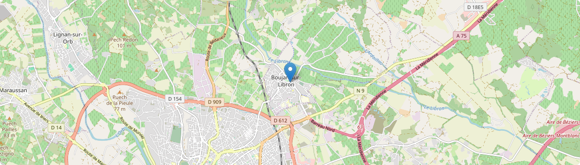 Boujan-sur-Libron - Carte