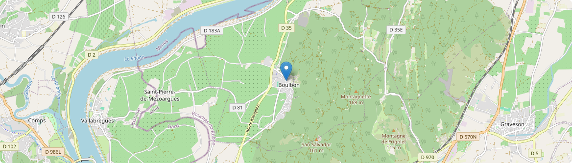 Boulbon - Carte