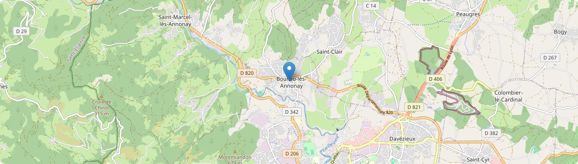 Boulieu-lès-Annonay - Carte