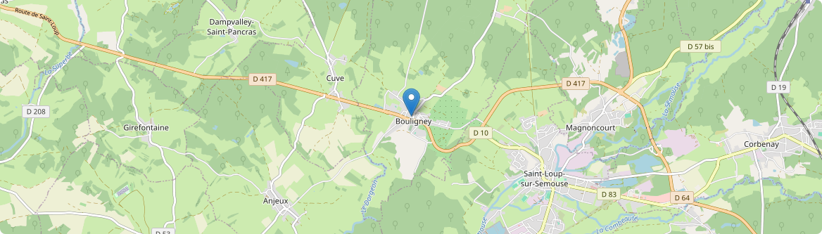 Bouligney - Carte