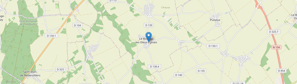 Boullay-les-Deux-Églises - Carte