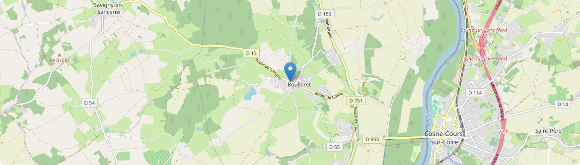 Boulleret - Carte
