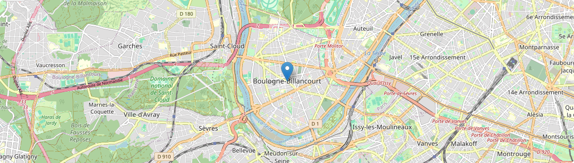 Boulogne-Billancourt - Carte