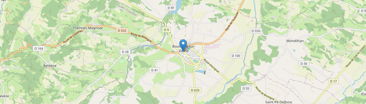 Boulogne-sur-Gesse - Carte
