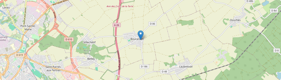 Bouranton - Carte