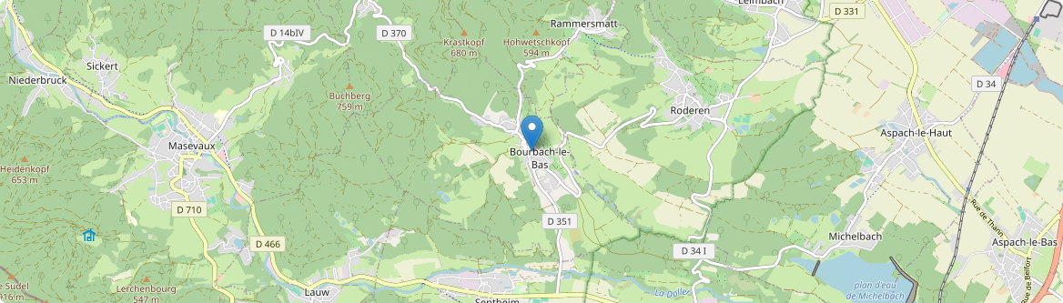 Bourbach-le-Bas - Carte