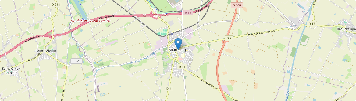 Bourbourg - Carte