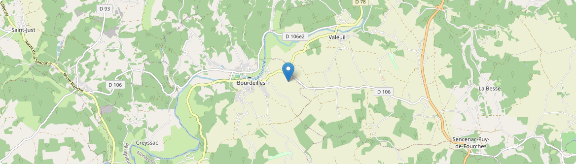 Bourdeilles - Carte