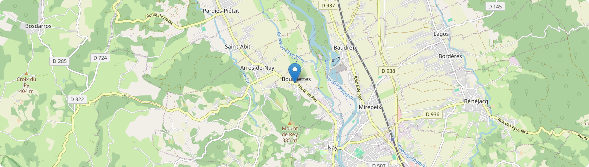 Bourdettes - Carte